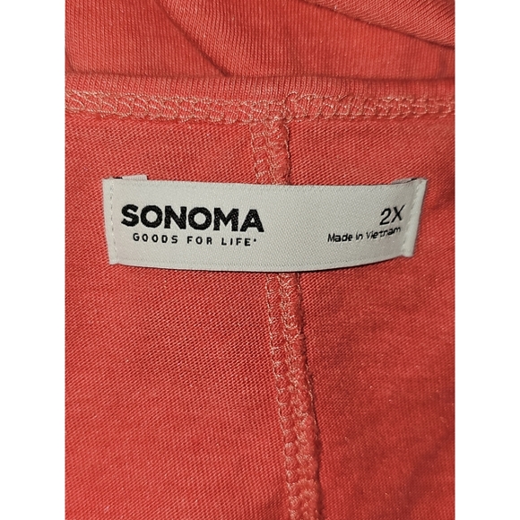 NWT Sonoma Plus Size Goods For Life Button Front Utility Tank 2X - Picture 4 of 5